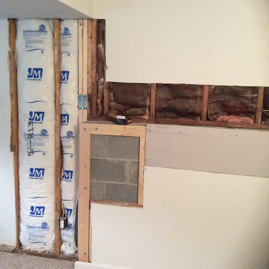Wall insulation replacement during Contents Cleaning & Restoration in Guthrie